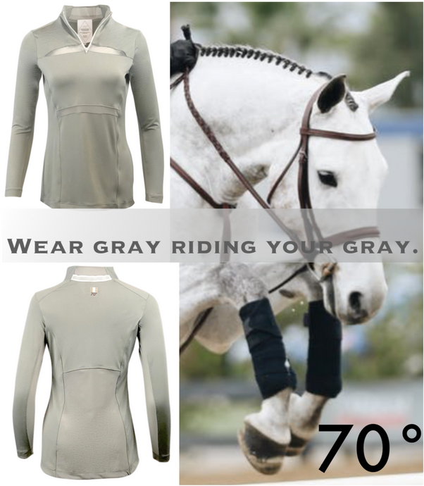 What colors do you wear to coordinate with your horse?