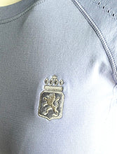 Load image into Gallery viewer, KWPN Dutch Breed Logo Signature Layering Seamless Tee in Ice Flower Blue