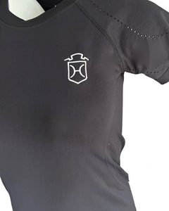Holsteiner Breed Logo Signature Layering Seamless Tee in Black