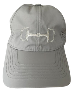 Snaffle Bit Cap- Light Gray