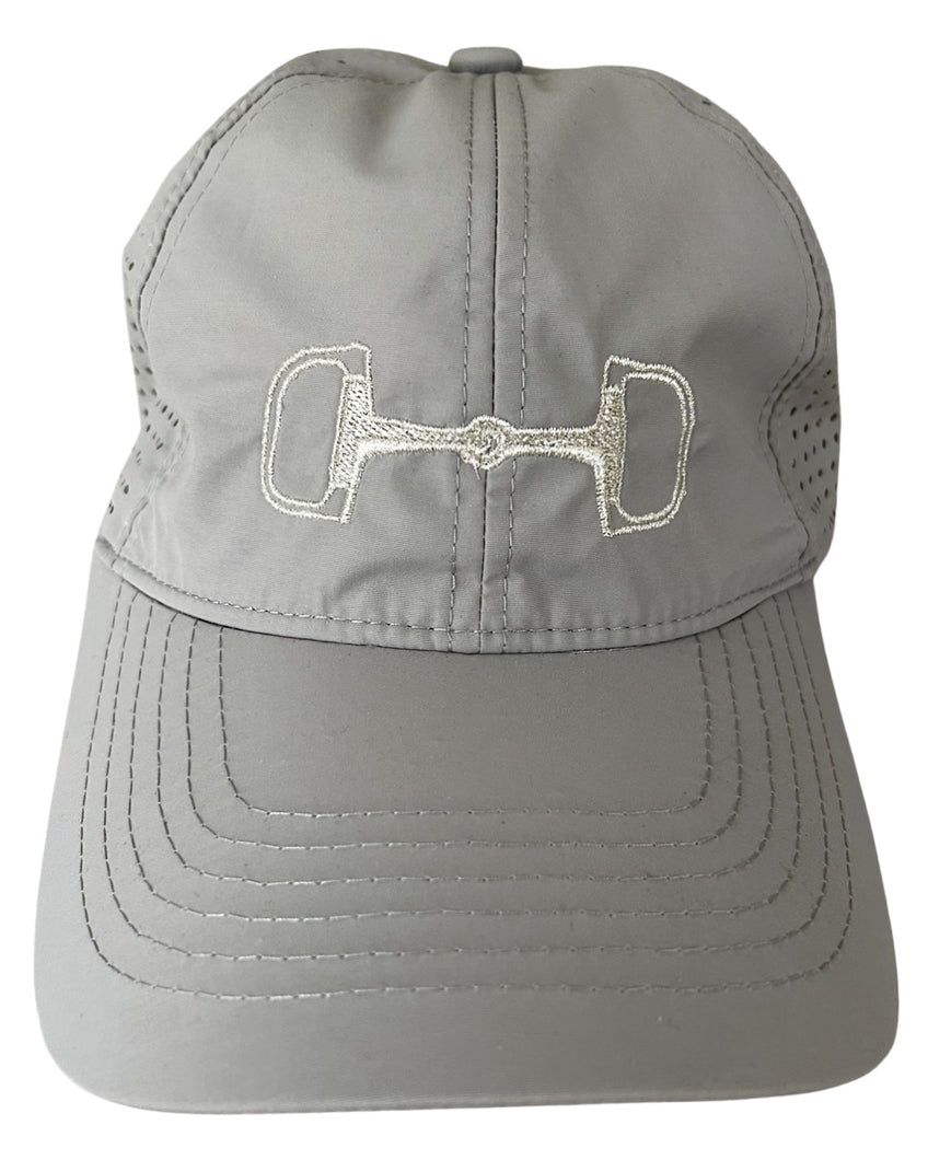 Snaffle Bit Cap- Light Gray
