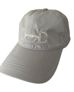 Snaffle Bit Cap- Light Gray