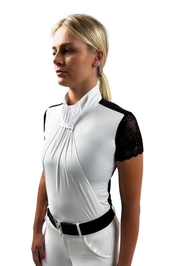 Lace Sleeve Hunt + Show Shirt