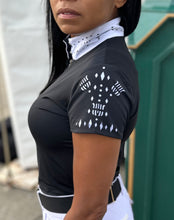 Load image into Gallery viewer, Fontainebleau Show Shirt + Convertible Polo in Black+White