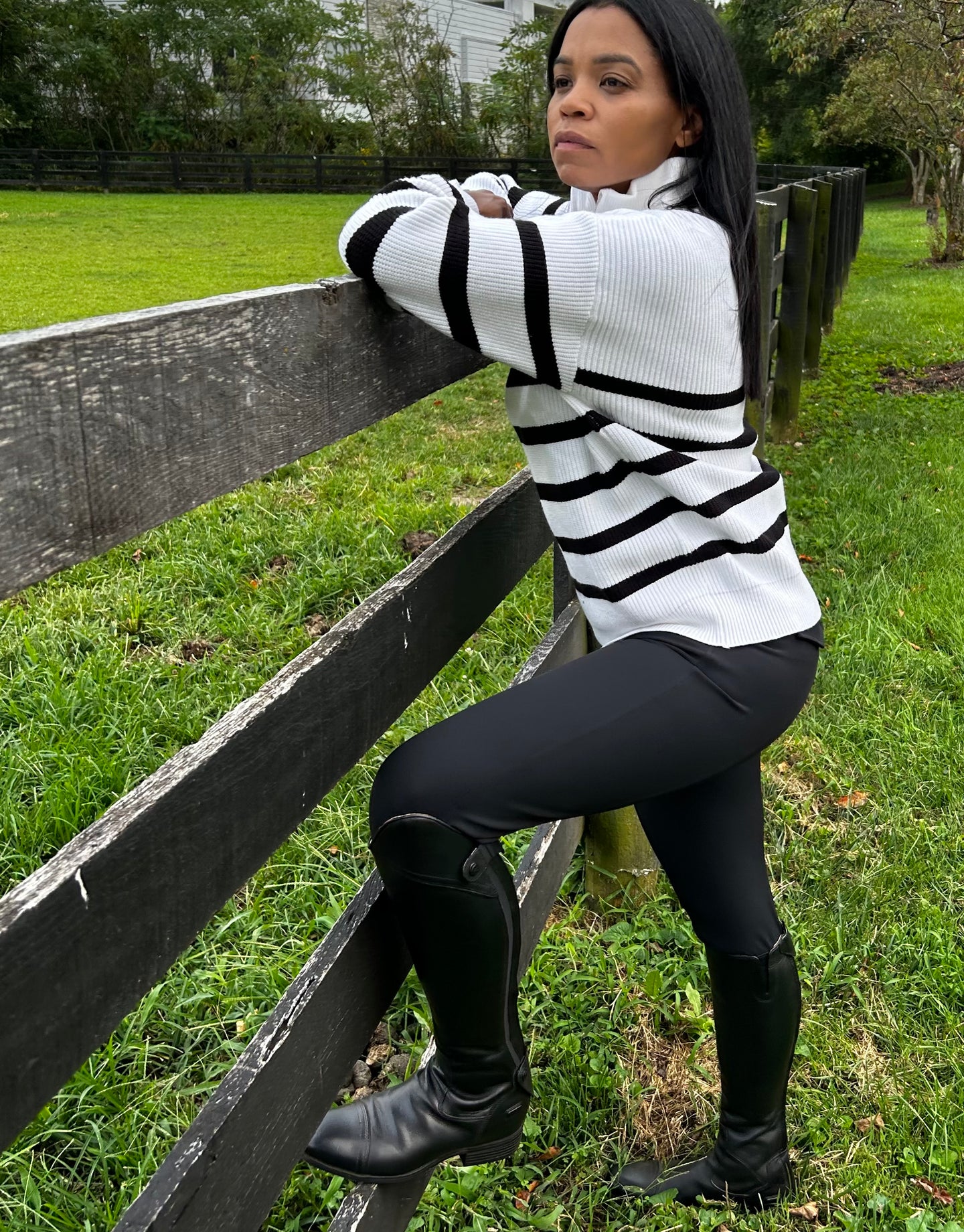 The Striped Fence Line Sweater