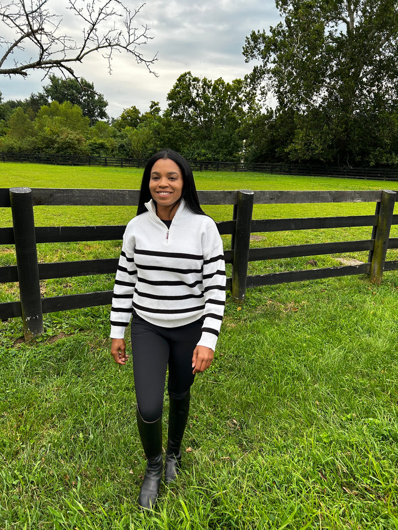 The Striped Fence Line Sweater