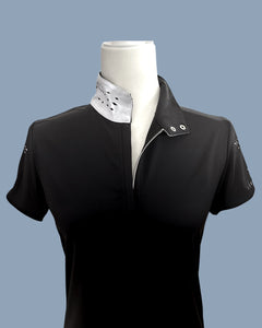 Fontainebleau Show Shirt + Convertible Polo in Black+White