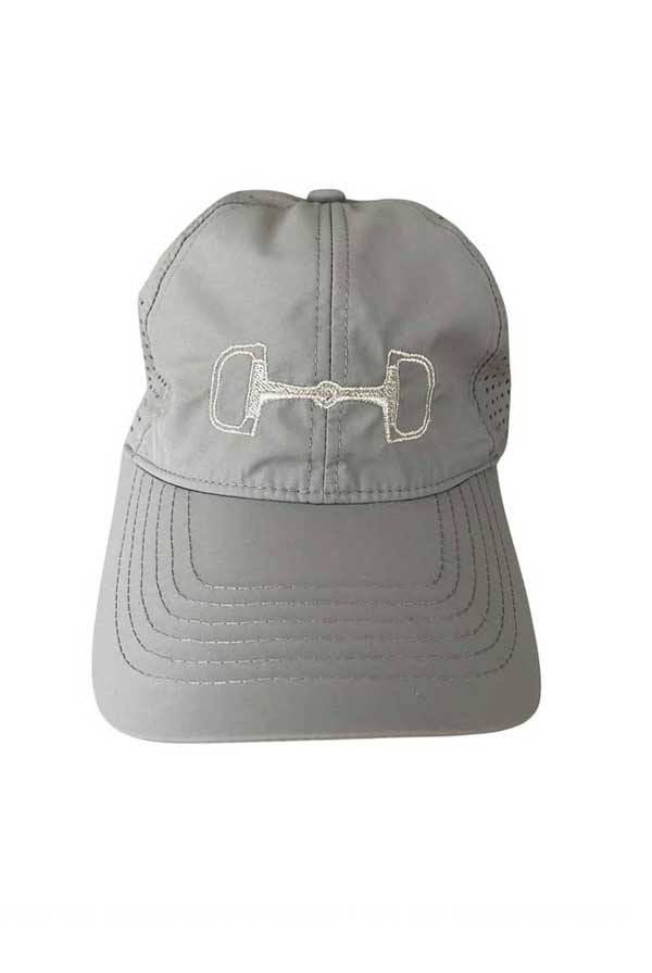 Snaffle Bit Cap- Light Gray