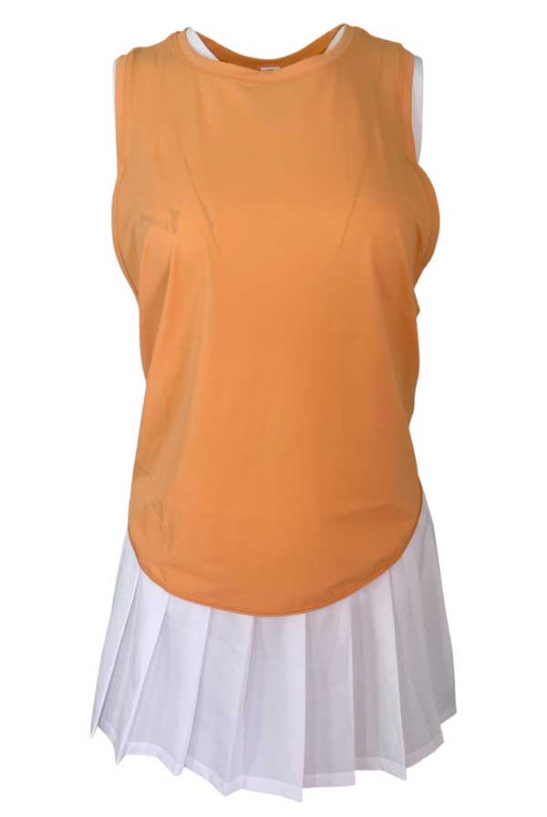Tie-Back Tank- Mandarin