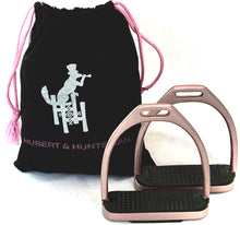 Load image into Gallery viewer, Rose Pink Powder Coated Stirrups