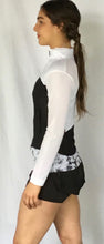 Load image into Gallery viewer, White/ Black Color Block Air Flow Mesh Jacket- Only XS Available
