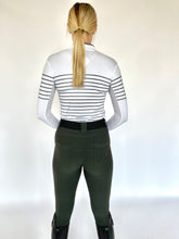 Load image into Gallery viewer, French Stripe Performance Sun Shirt In White/ Platinum