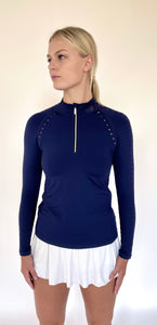 The Classic Navy Laser Cut Sun Shirt
