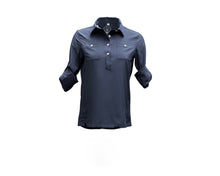 Load image into Gallery viewer, Safari Sun Shirt with UPF 50+ Sun Protection- Classic Navy
