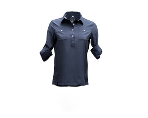 Safari Sun Shirt with UPF 50+ Sun Protection- Classic Navy