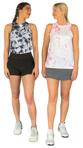 Carrera Black + White Athletic Tank Top