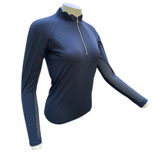Load image into Gallery viewer, Scallop Collar Wicking Sunshirt in Navy