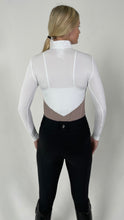 Load image into Gallery viewer, The Long Sleeve Chevron Block Show Shirt - WHITE/ FAWN