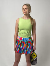 Load image into Gallery viewer, Full Pleat Skort in &quot;Baby Got Backhand&quot; Print by Meghan Rosenthal