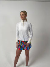 Load image into Gallery viewer, Full Pleat Skort in &quot;Baby Got Backhand&quot; Print by Meghan Rosenthal