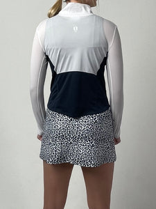 Air Flow Mesh Jacket - White/ Navy Blue Color Block