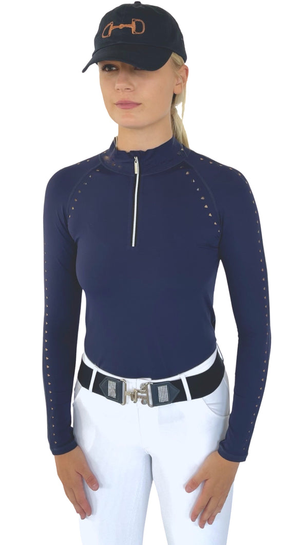 The Classic Navy Laser Cut Sun Shirt