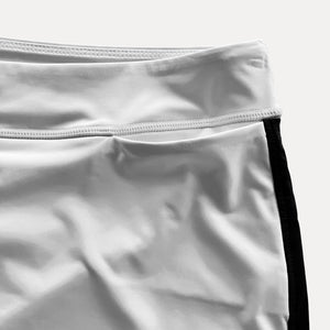 Scallop Skort- White/Navy