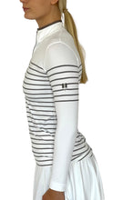 Load image into Gallery viewer, French Stripe Performance Sun Shirt in Navy/White