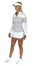Load image into Gallery viewer, French Stripe Performance Sun Shirt in Navy/White