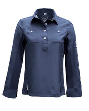 Load image into Gallery viewer, Safari Sun Shirt with UPF 50+ Sun Protection- Classic Navy