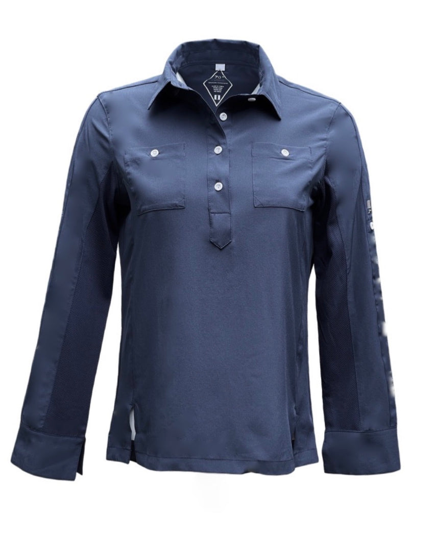 Safari Sun Shirt with UPF 50+ Sun Protection- Classic Navy