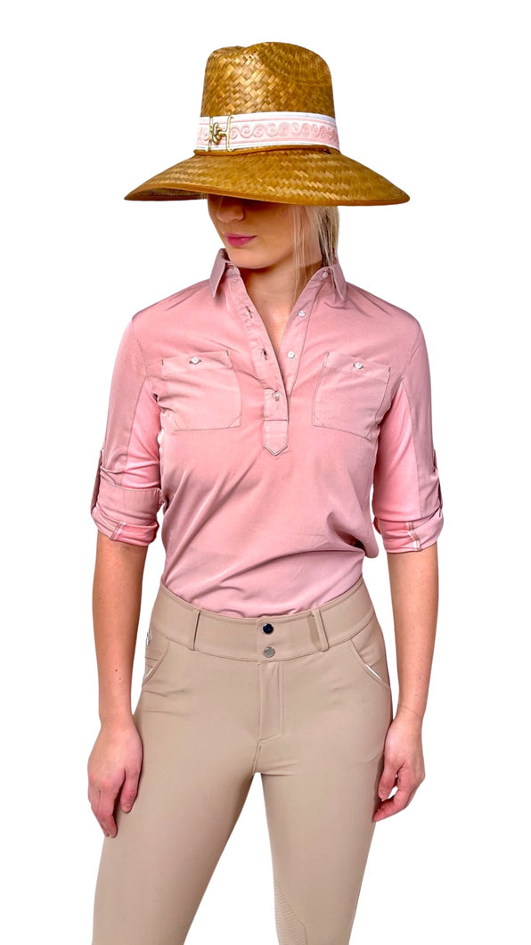 Safari Sun Shirt UPF 50+ in Overdye Pink Mimosa