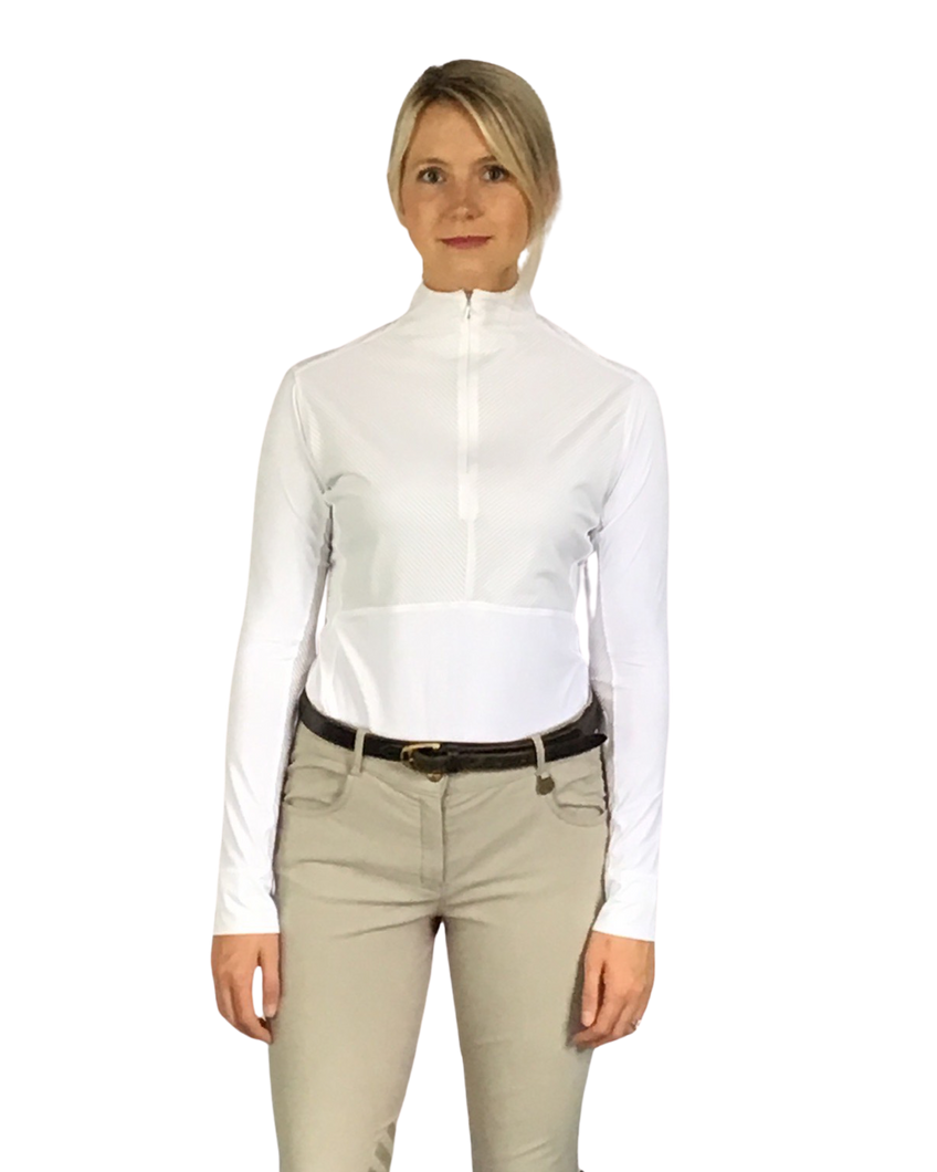 The Modern Show Shirt in Soft White/ Optic White        FINAL SALE