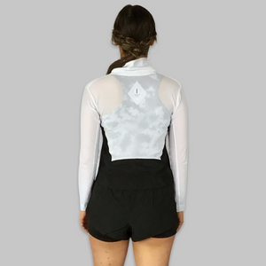 White/ Black Color Block Air Flow Mesh Jacket- Only XS Available