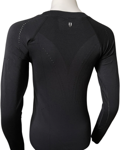 70° Signature Seamless UPF 50+ Long Sleeve Tee in Classic Black