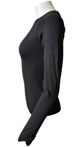 70° Signature Seamless UPF 50+ Long Sleeve Tee in Classic Black