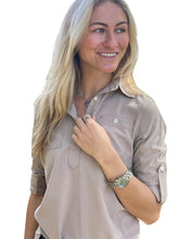 Load image into Gallery viewer, The Classic Safari Sun Shirt in British Khaki
