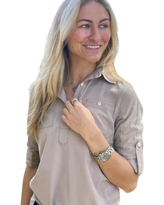 The Classic Safari Sun Shirt in British Khaki